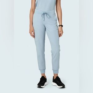 Powder Blue Mandala Scrub Joggers